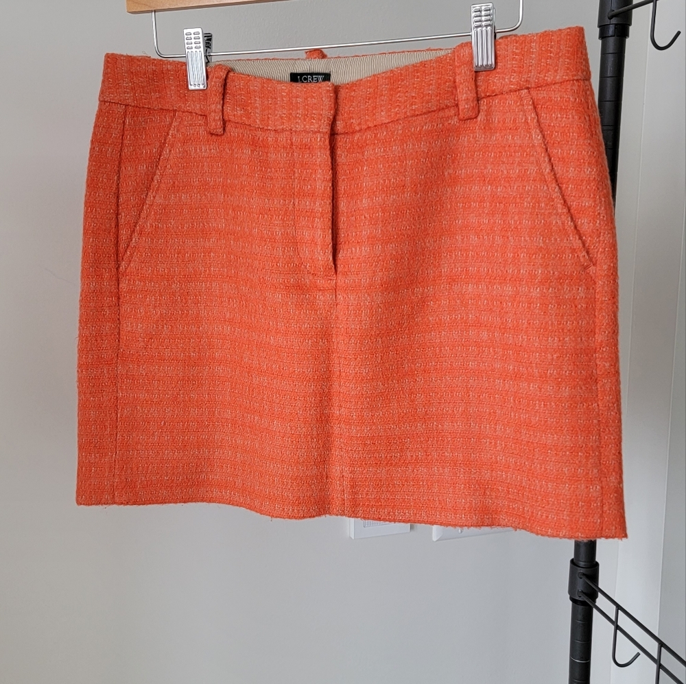 J Crew tweed mini skirt